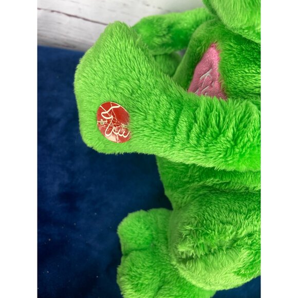 DanDee Kiss Me Heart Green Frog Stuffed Plush Toy - Picture 5 of 9